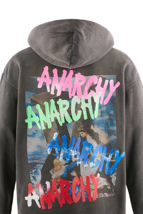 SAINT Mxxxxxx セントマイケル FW25 8th Drop HOODIE/ANARCHY / BLK