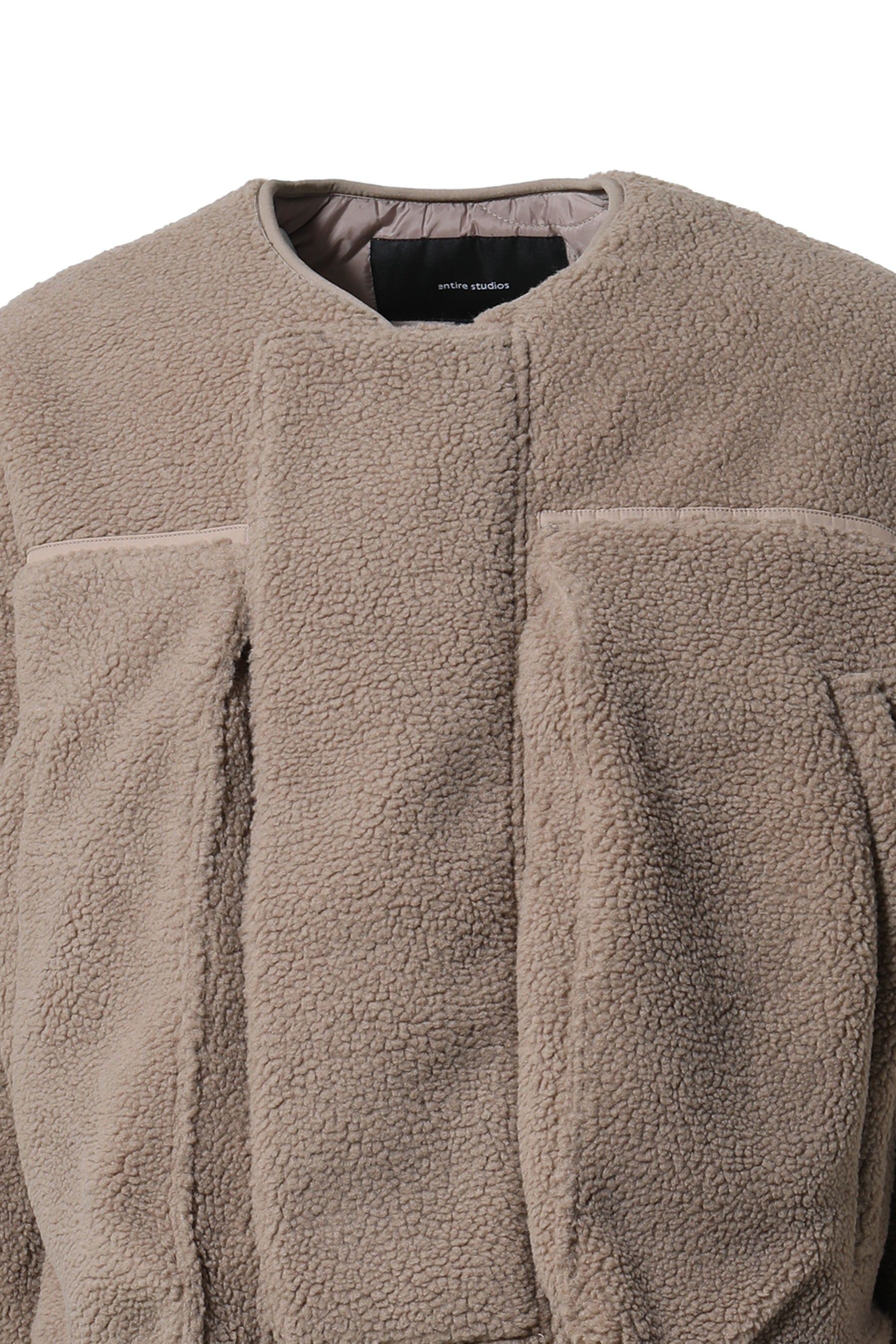 entire studios SS23 FLUFFY OVERCOAT / WHEAT -NUBIAN