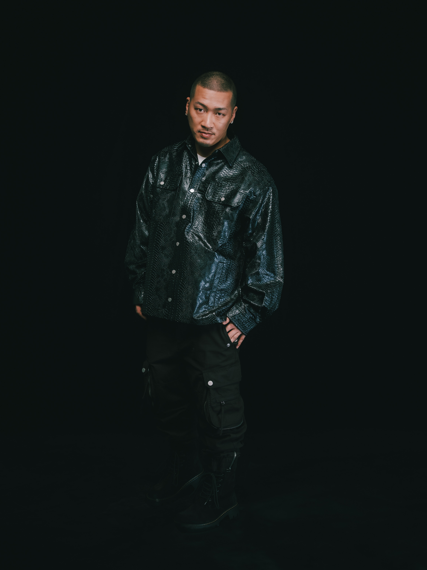 BREATH NEWRICH CARGO PANTS / COTTON BLK