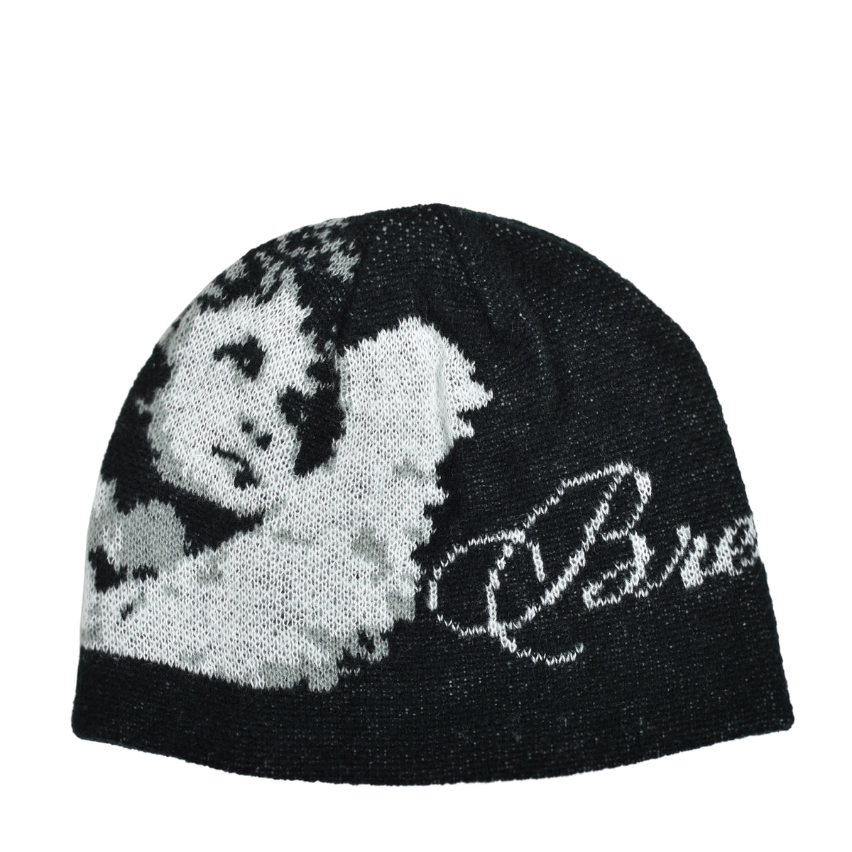 BREATH ブレス FW25 ANGEL SCRIPT LOGO MOHAIR BEANIE / BLK - NUBIAN