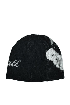 ANGEL SCRIPT LOGO MOHAIR BEANIE / BLK