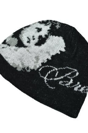 ANGEL SCRIPT LOGO MOHAIR BEANIE / BLK