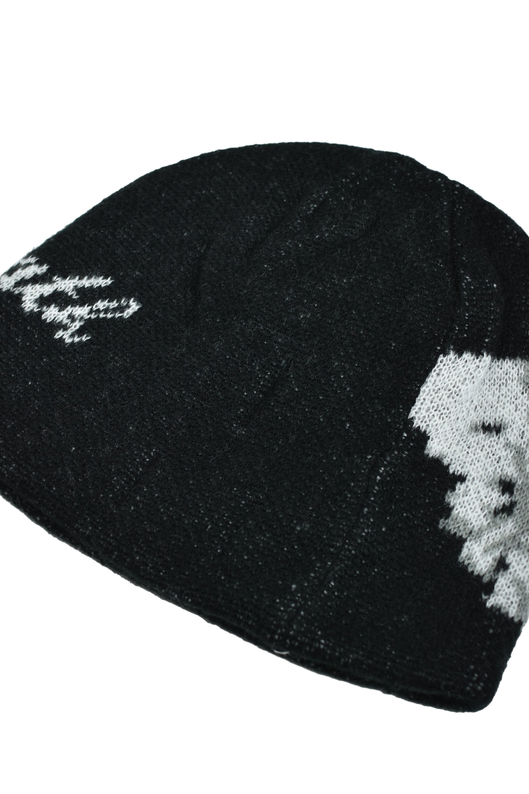 ANGEL SCRIPT LOGO MOHAIR BEANIE / BLK