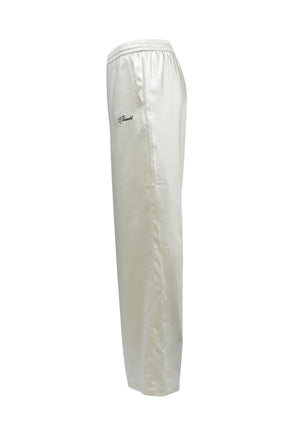 SCRIPT LOGO COATING PANTS / WHT