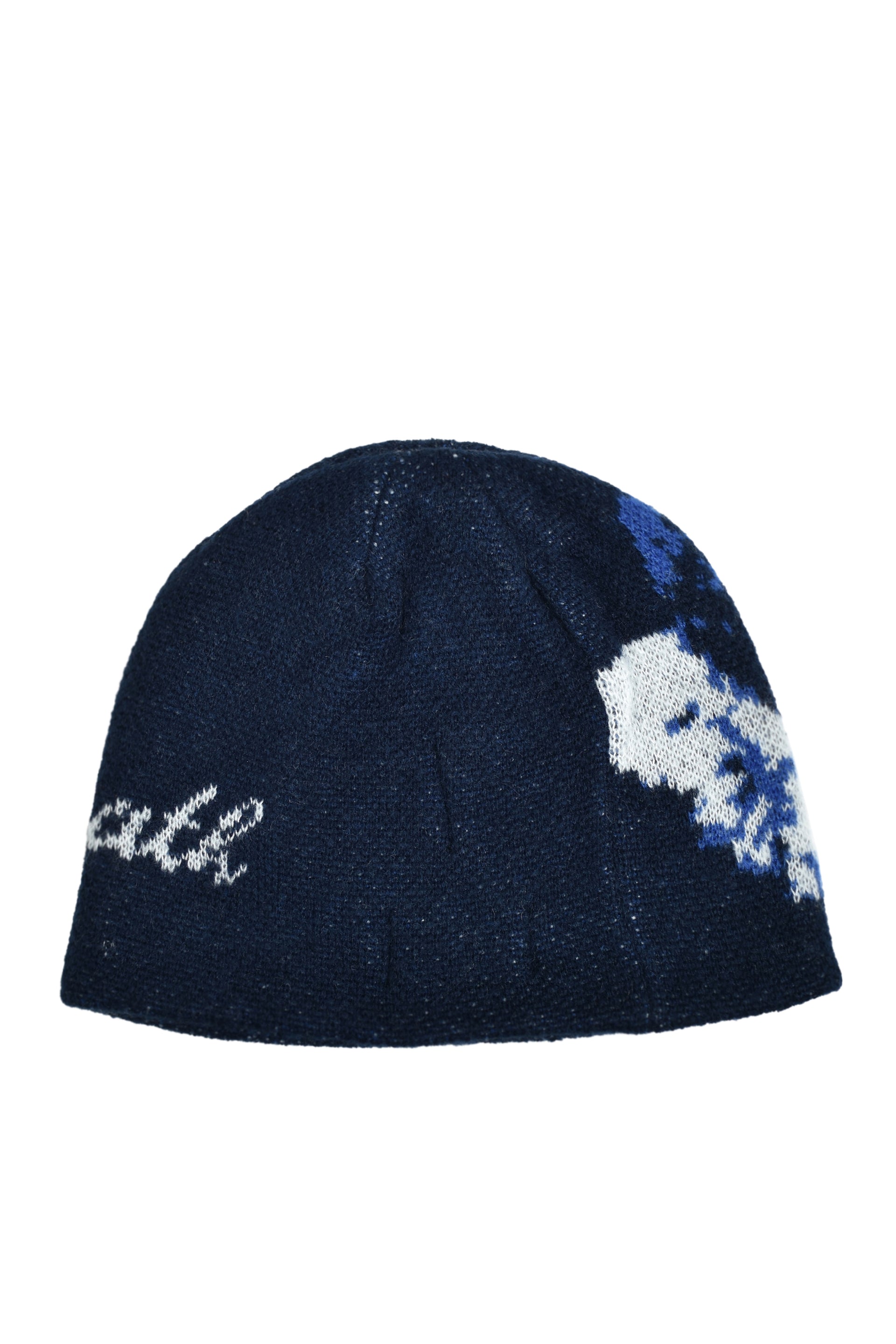 ANGEL SCRIPT LOGO MOHAIR BEANIE / NAV