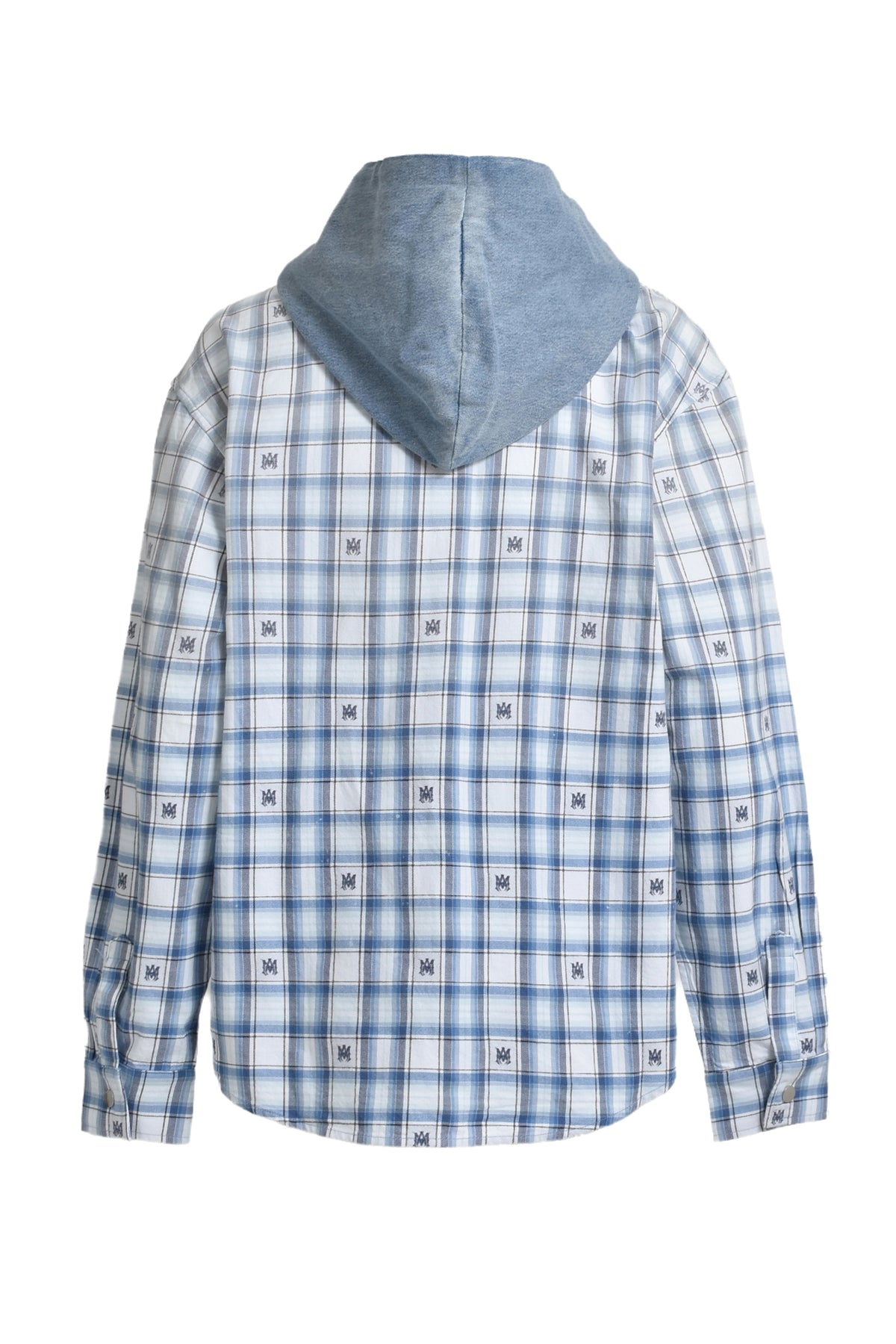 AMIRI HOODED OVERSHIRT / CERULEAN