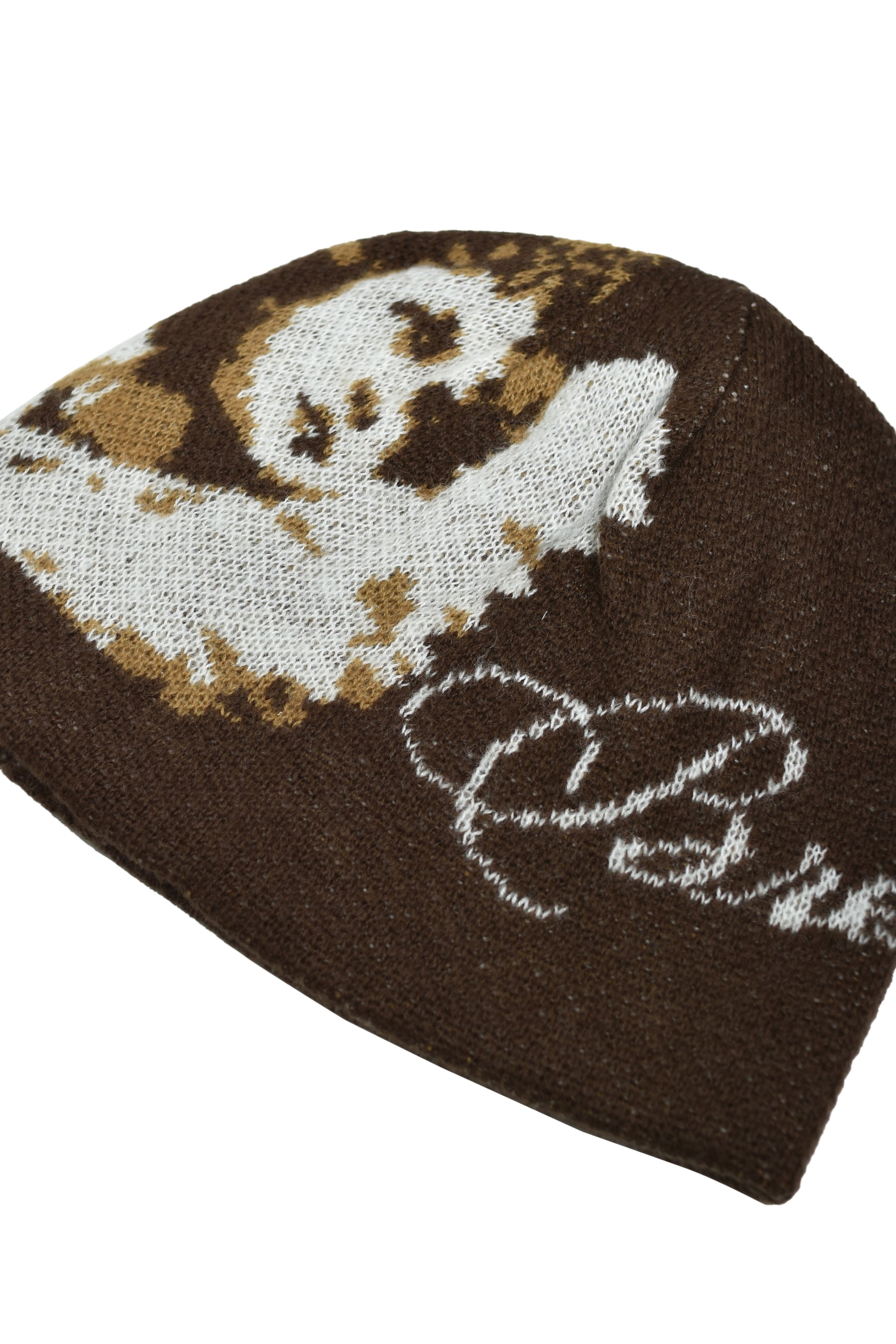 ANGEL SCRIPT LOGO MOHAIR BEANIE / BRW