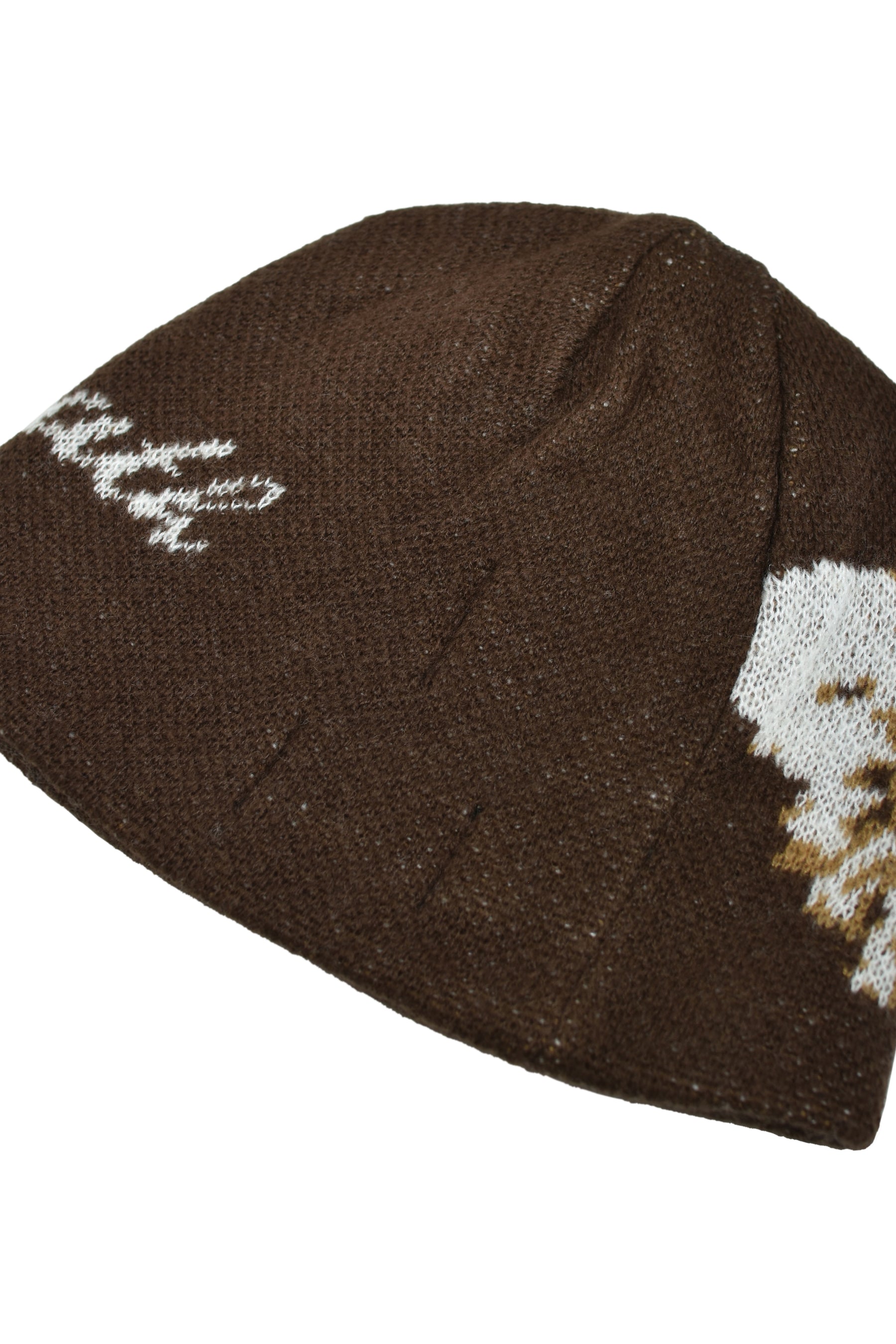 ANGEL SCRIPT LOGO MOHAIR BEANIE / BRW