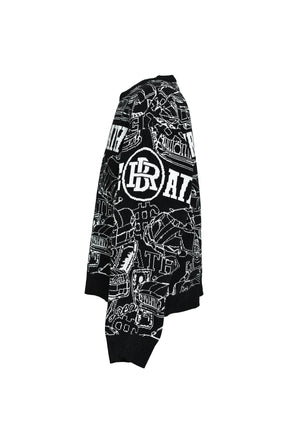 SUPER CAR MALL KNIT / BLACK 