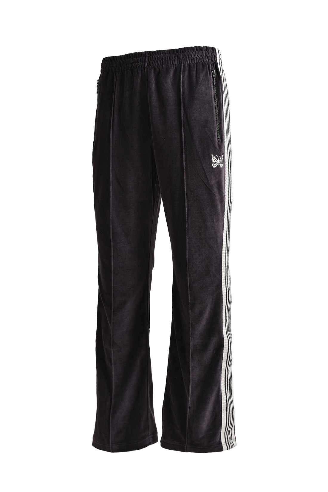 BOOT-CUT TRACK PANT - C/PE VELOUR / B-CHA