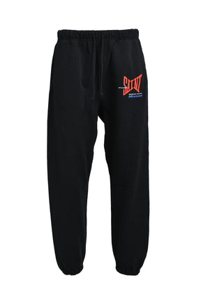 SWEAT PANTS/RIBON SAINT / BLK