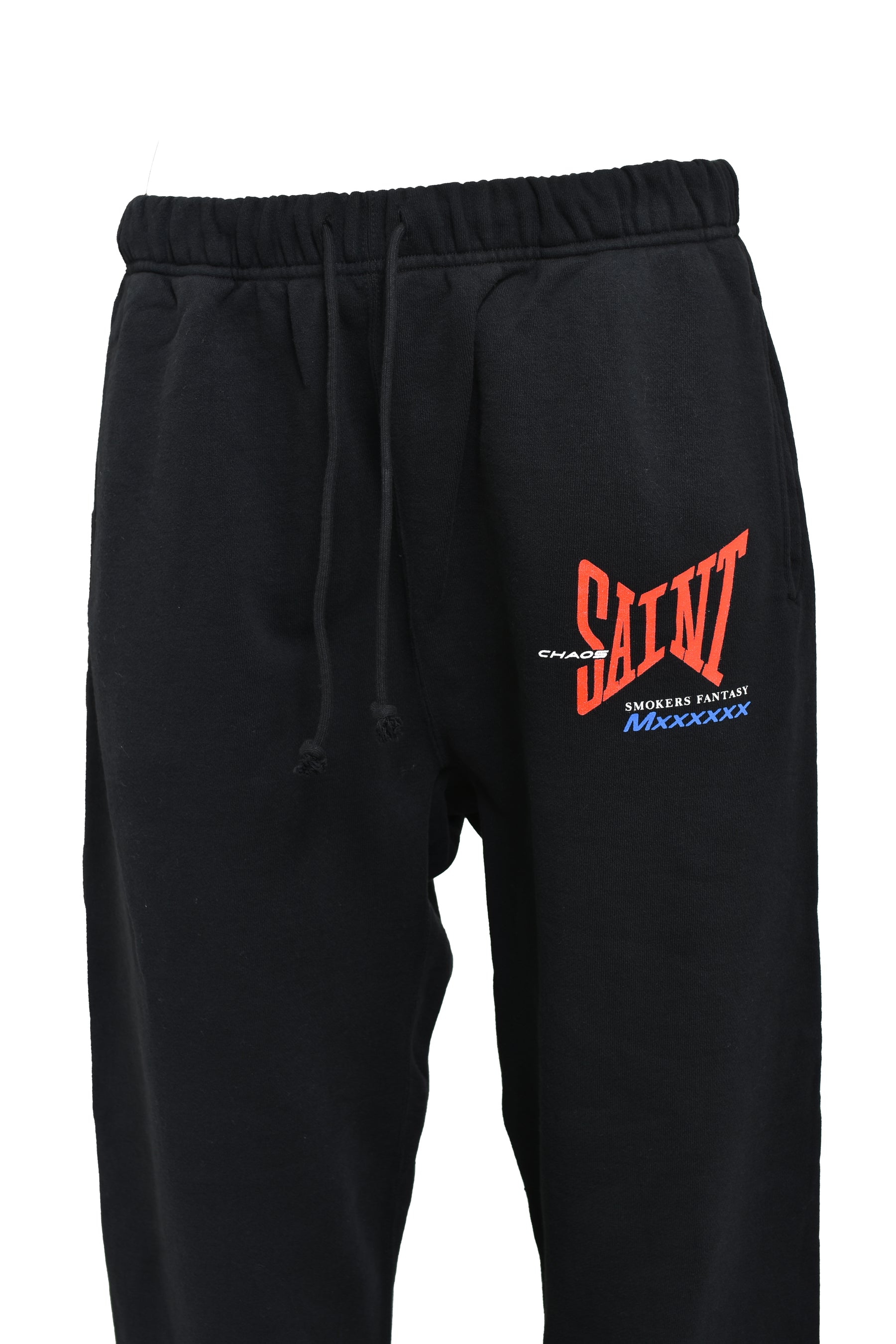SWEAT PANTS/RIBON SAINT / BLK