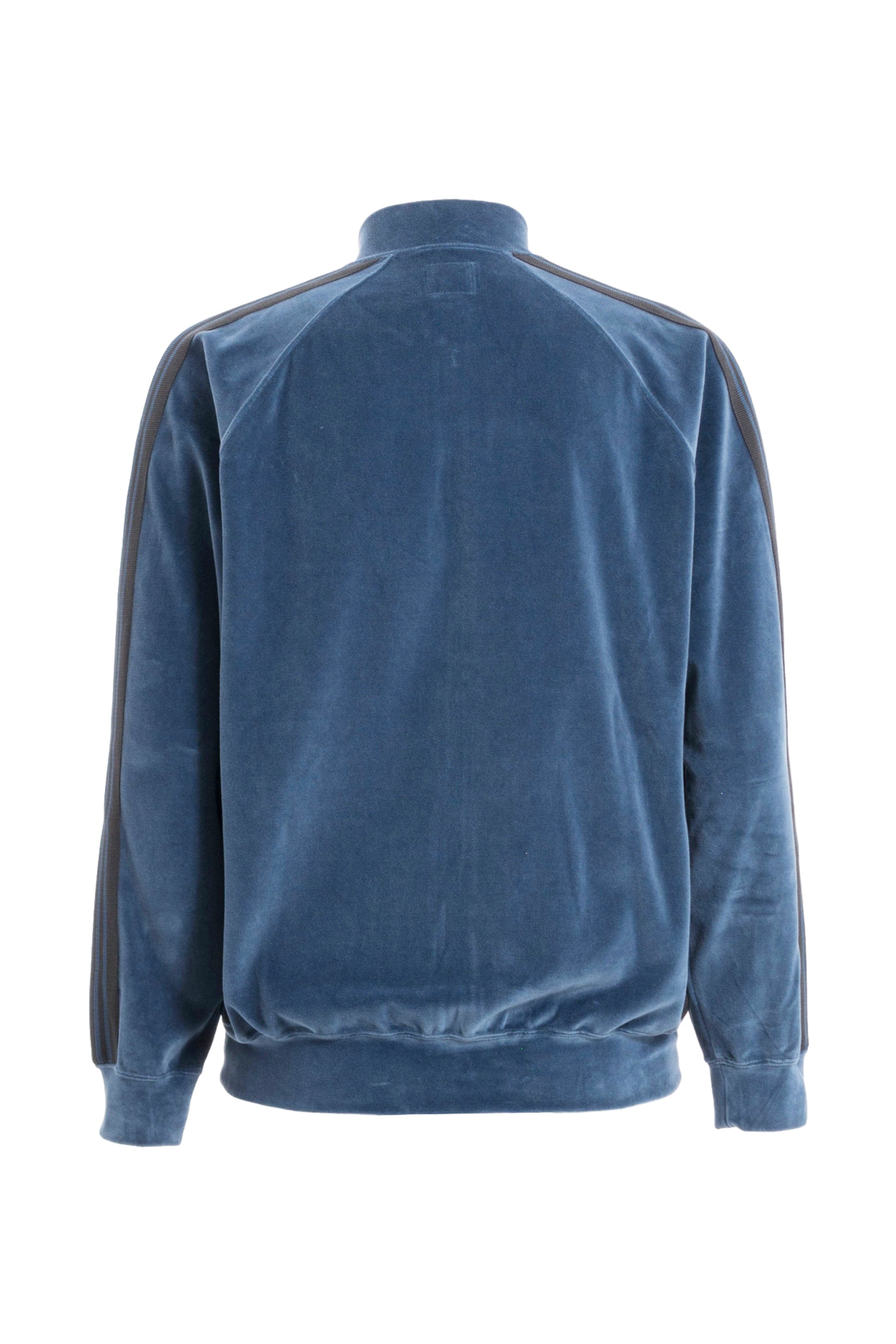 Needles FW23 R.C. TRACK JACKET - C/PE VELOUR / SMOKE BLU -NUBIAN