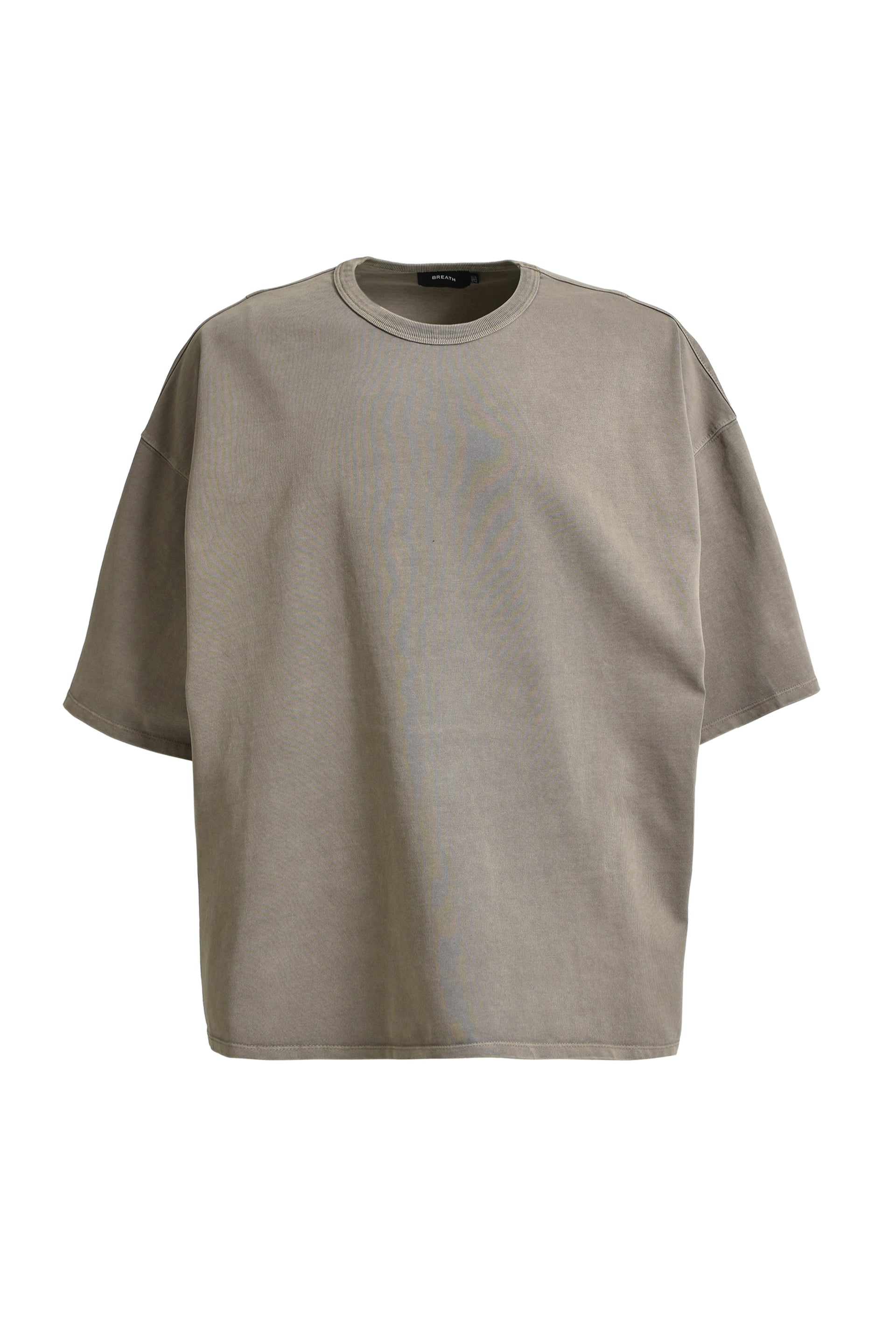 BREATH NEWRICH WIDE CROPPED TEE / DUST