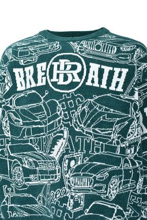 SUPER CAR MALL KNIT / GRN