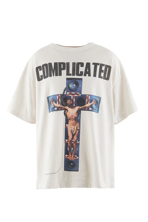 SAINT Mxxxxxx セントマイケル FW23 KK_SS TEE/COMPLICATED / WHT -NUBIAN