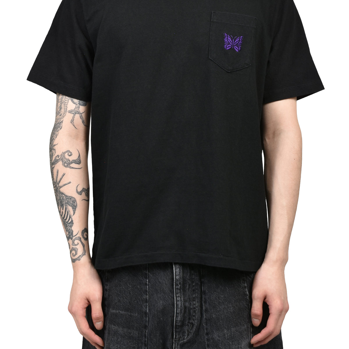 Needles ニードルス SS26 S/S POCKET TEE - COTTON JERSEY / BLK
