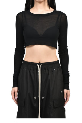 LS CROP T / BLK