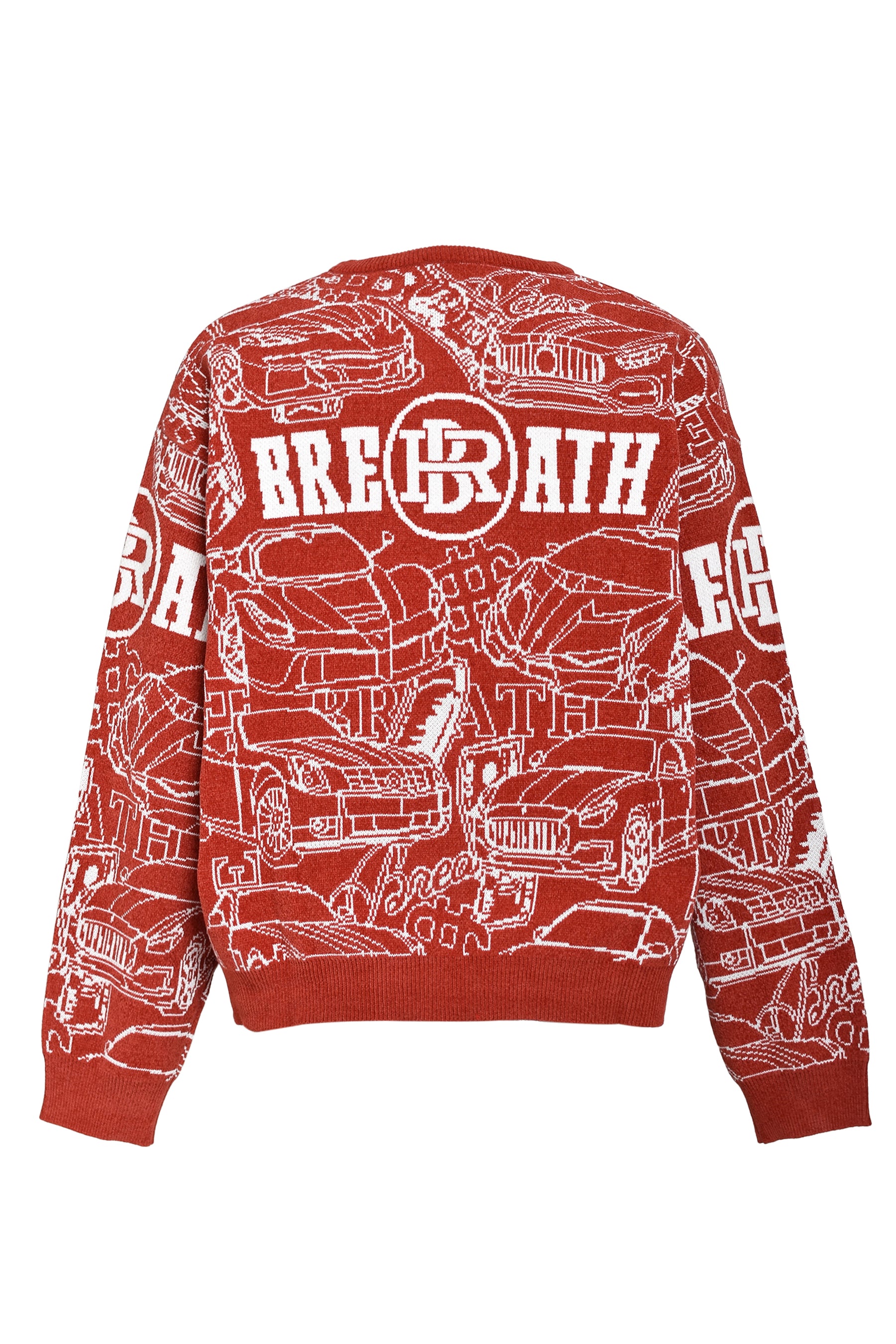 BREATH ブレス FW25 SUPER CAR MALL KNIT / RED - NUBIAN ヌビアン