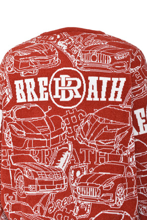SUPER CAR MALL KNIT / RED 
