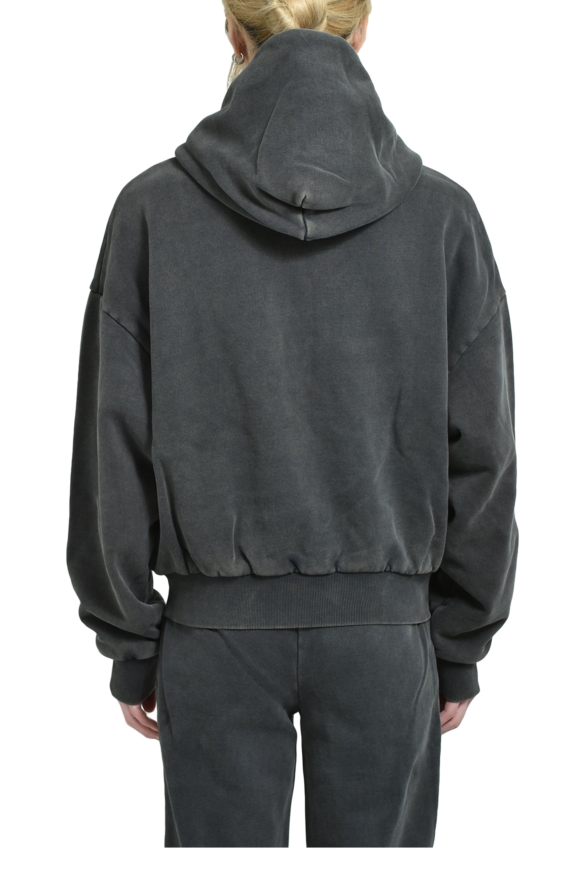 entire studios THERMAL HOOD / WASHED BLK