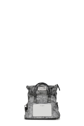 5AC WASHED LEATHER MINI / WHT/BLK 