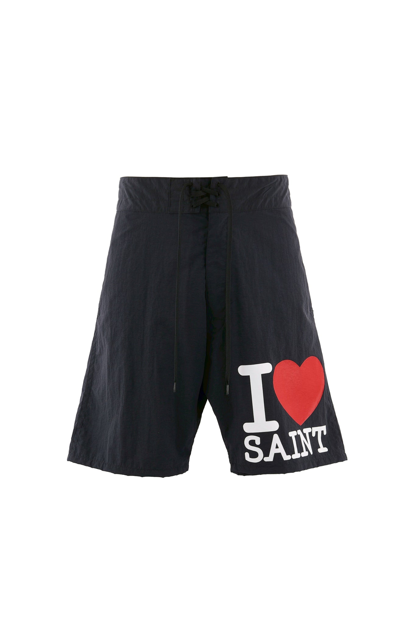 NYLON SHORTS /I LOVE SAINT / BLK