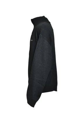 ARGYLE ZIP KNIT JACKET / BLACK 