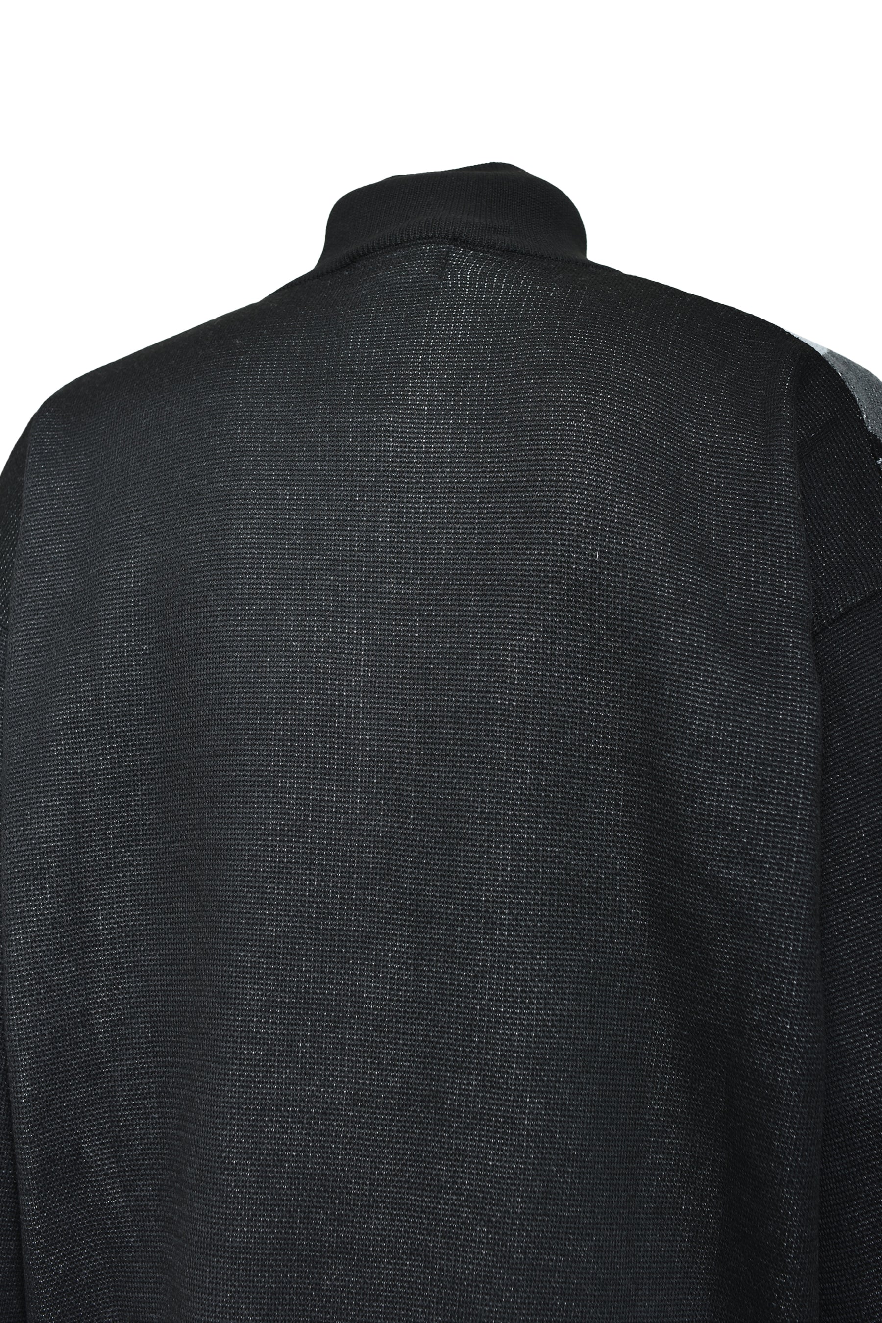 ARGYLE ZIP KNIT JACKET / BLACK 