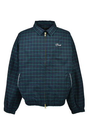 SCRIPT LOGO CHECK PIPNG JACKET / NAV