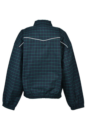 SCRIPT LOGO CHECK PIPNG JACKET / NAV