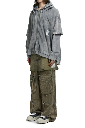 WAIST LAYERD FLIGHT PANTS / KHA