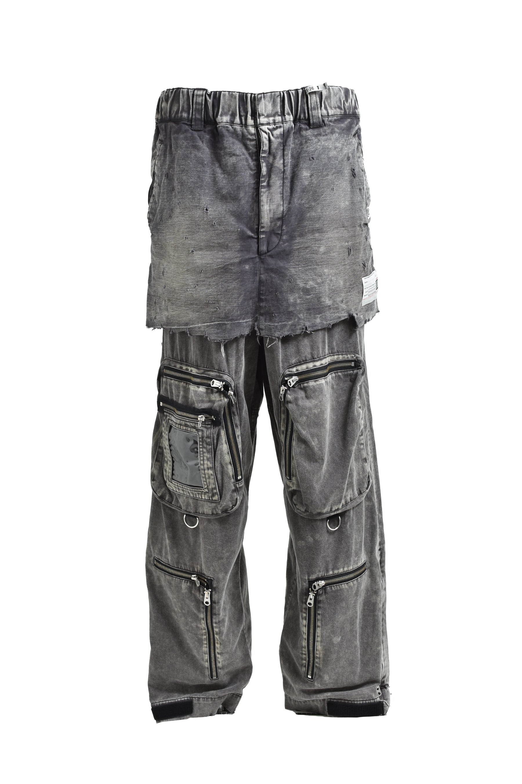 WAIST LAYERD FLIGHT PANTS / BLK 