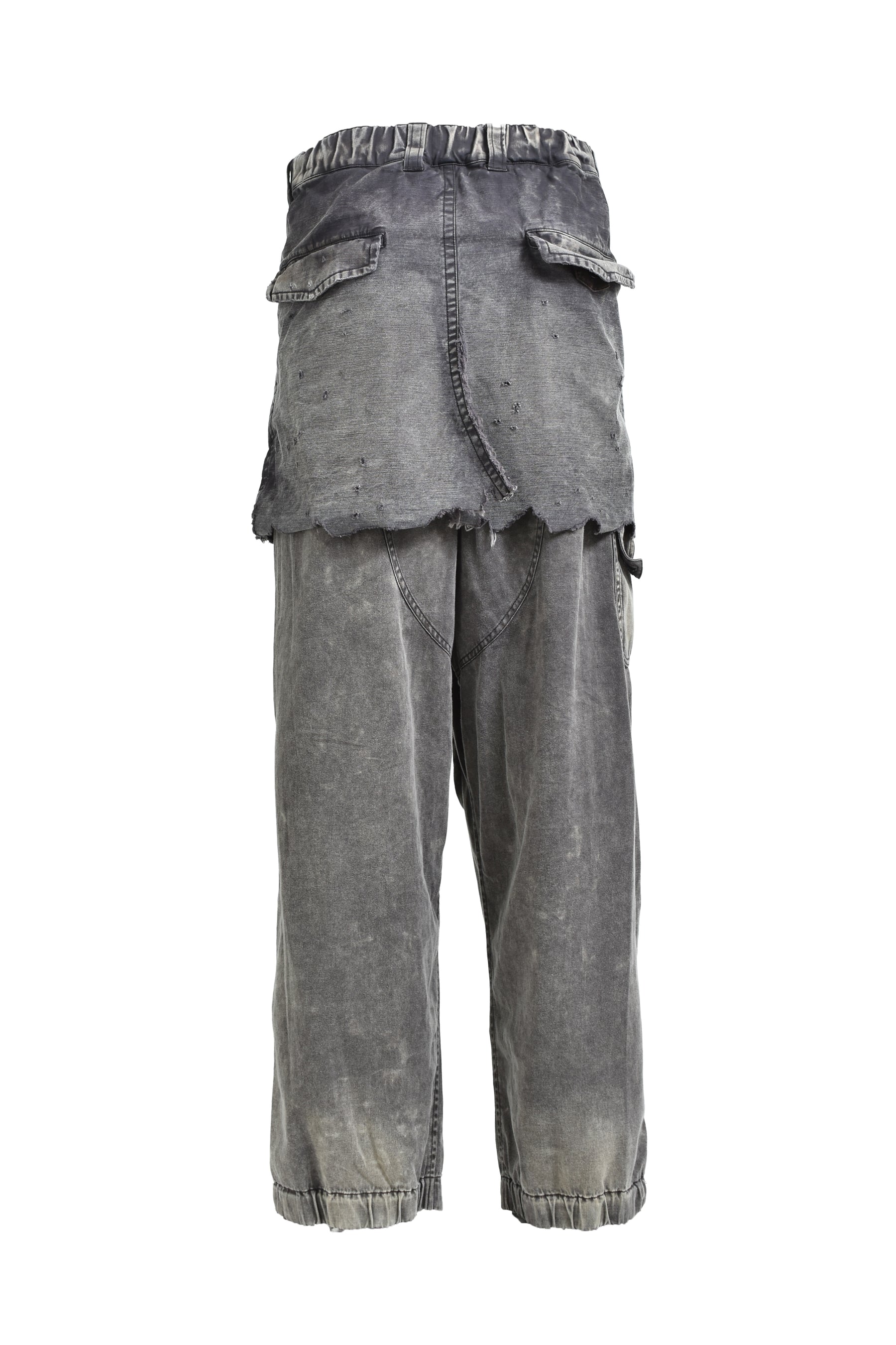 WAIST LAYERD FLIGHT PANTS / BLK 