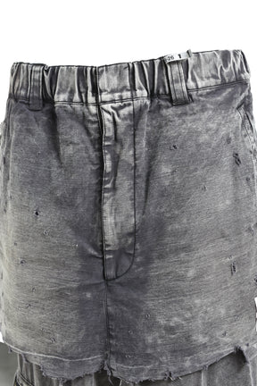 WAIST LAYERD FLIGHT PANTS / BLK 