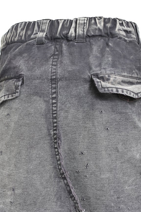 WAIST LAYERD FLIGHT PANTS / BLK 