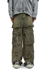 WAIST LAYERD FLIGHT PANTS / KHA