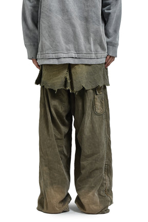WAIST LAYERD FLIGHT PANTS / KHA