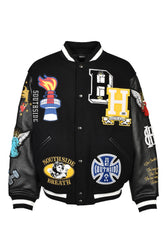 PATCH STADIUM JACKET / BLK