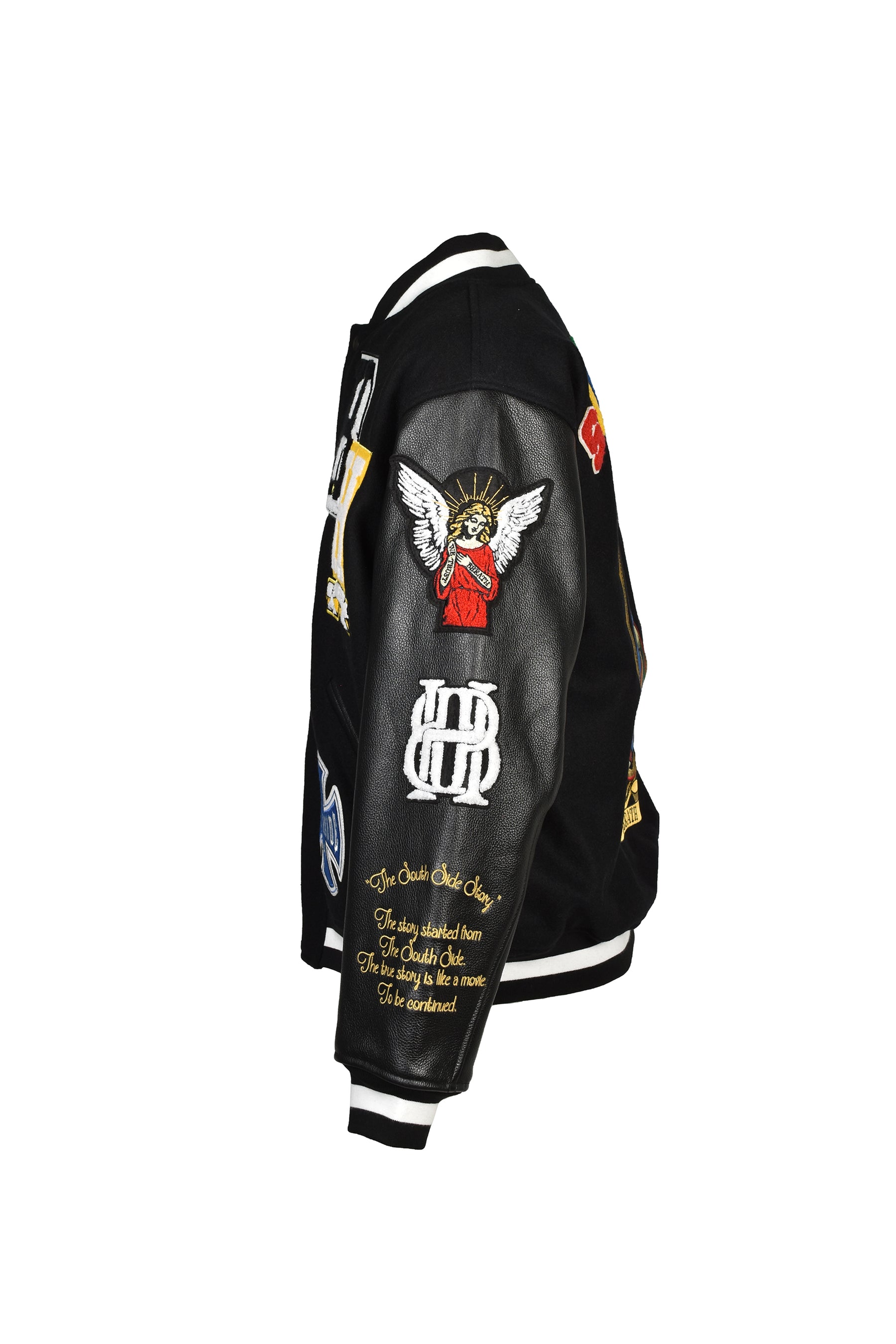 PATCH STADIUM JACKET / BLK
