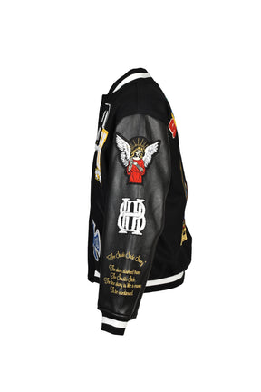 PATCH STADIUM JACKET / BLK