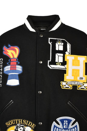 PATCH STADIUM JACKET / BLK