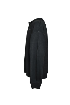 ARGYLE KNIT POLO / BLACK