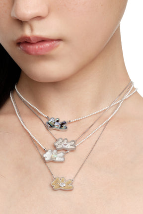 METAL GREETING BEAR NECKLACE / BRW