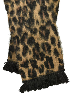 HOODED SCARF / LEOPARD