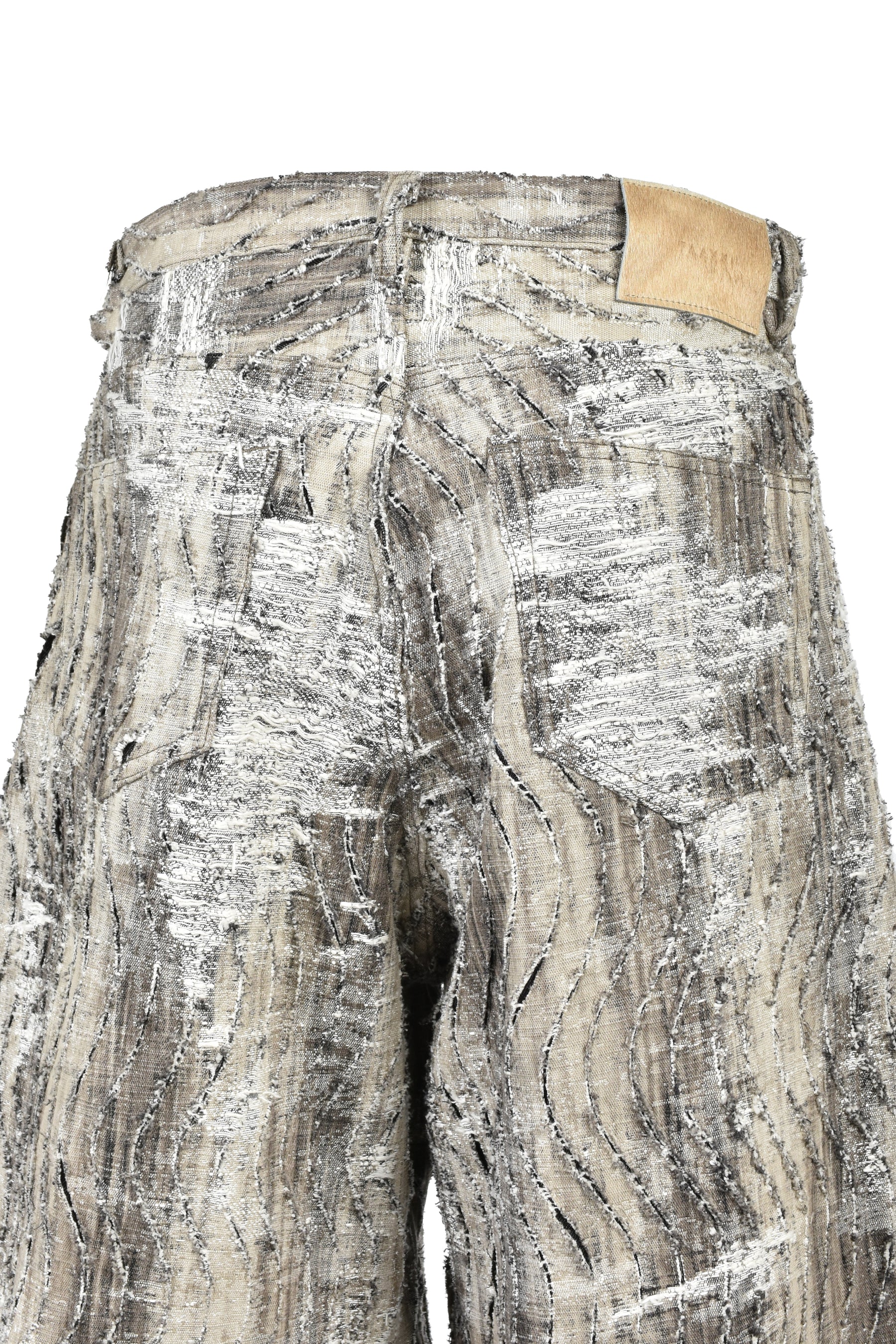 CONVERTIBLE BLEACHED DENIM PANTS (20TH EXCLUSIVE) / BLK