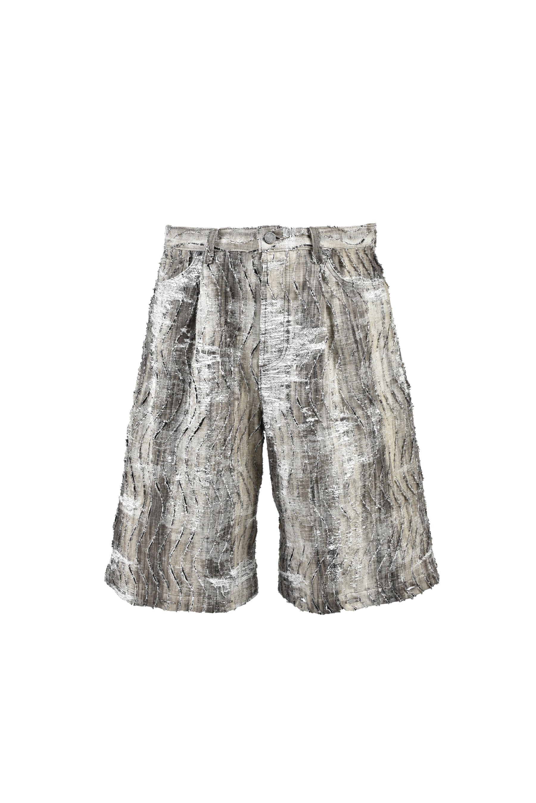 CONVERTIBLE BLEACHED DENIM PANTS (20TH EXCLUSIVE) / BLK