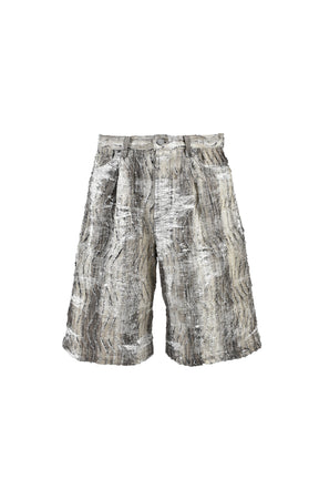 CONVERTIBLE BLEACHED DENIM PANTS (20TH EXCLUSIVE) / BLK