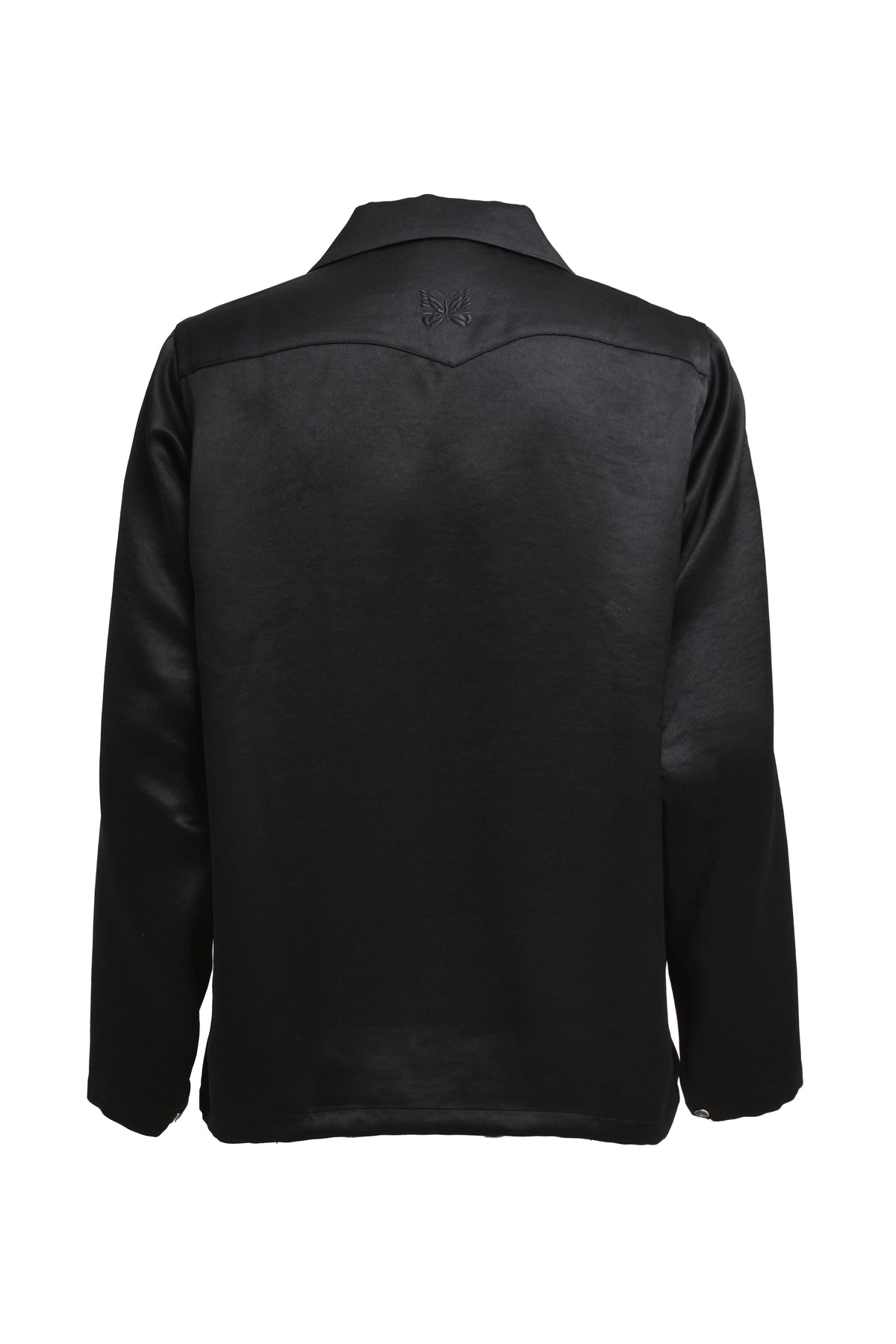 L/S COWBOY ONE-UP SHIRT - POLY SATEEN / BLK