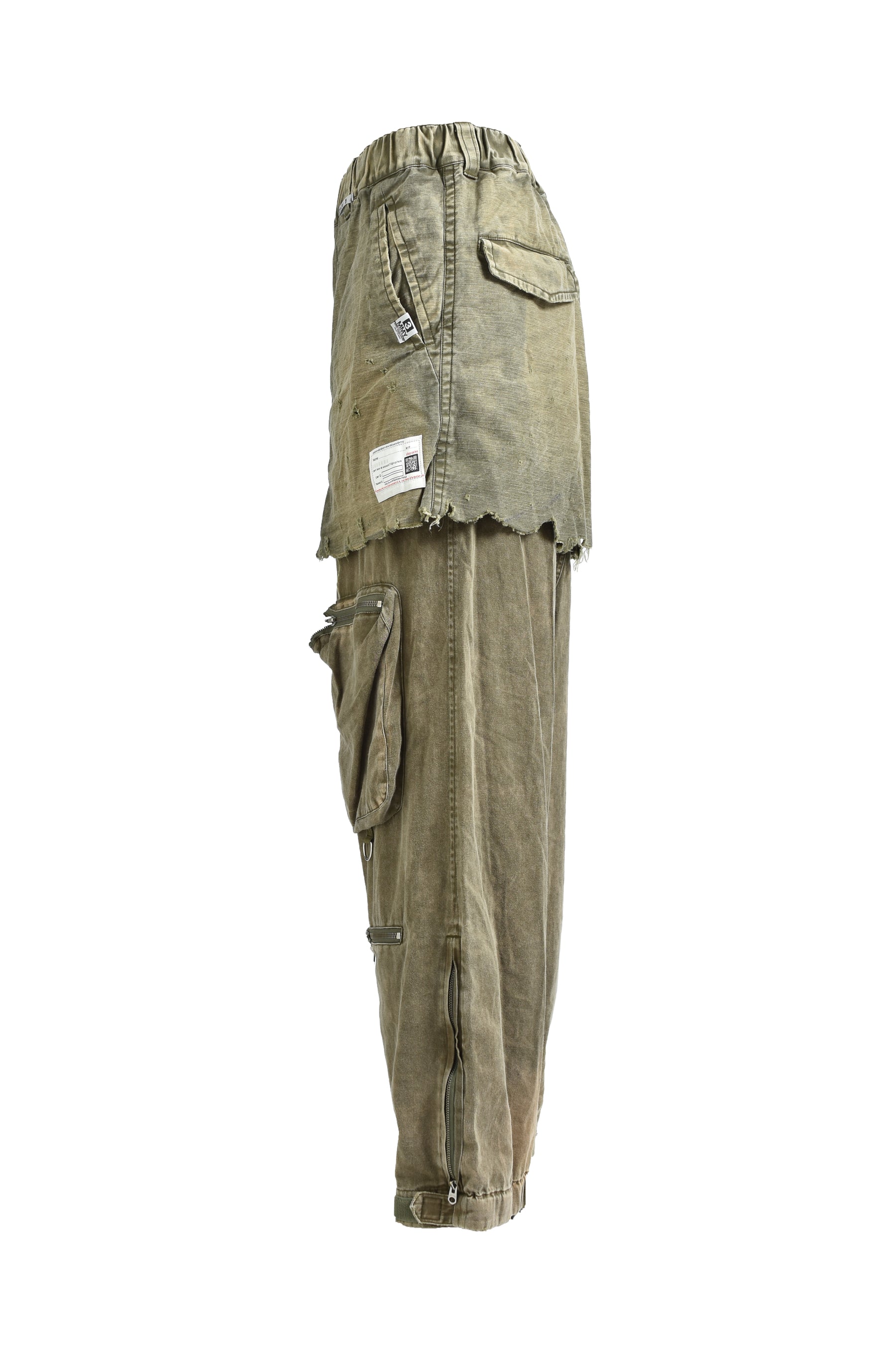 WAIST LAYERD FLIGHT PANTS / KHA